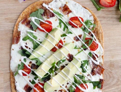 RANCH BLT PIZZA WITH AVOCADO